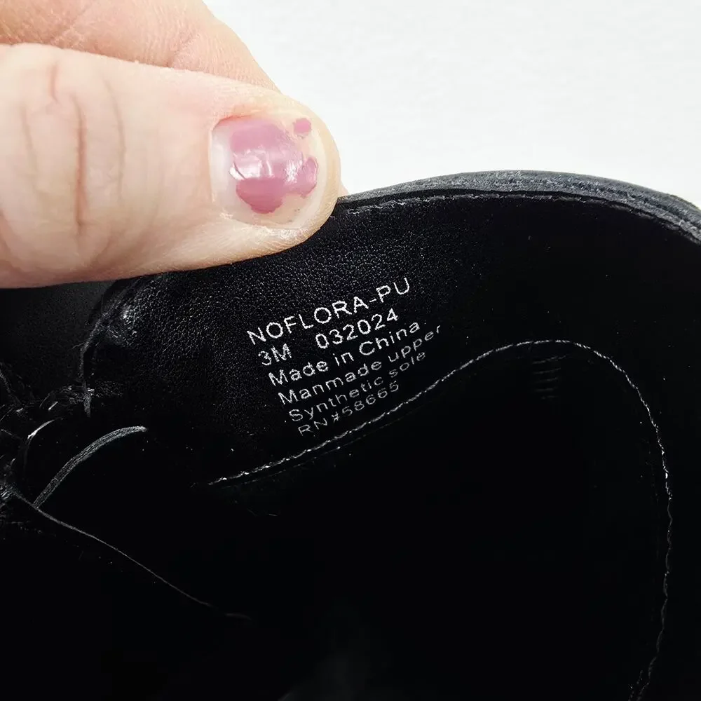 Nordstrom Girl's Kid's Ankle Boots Leather Black 3